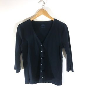 Talbots Navy Cardigan